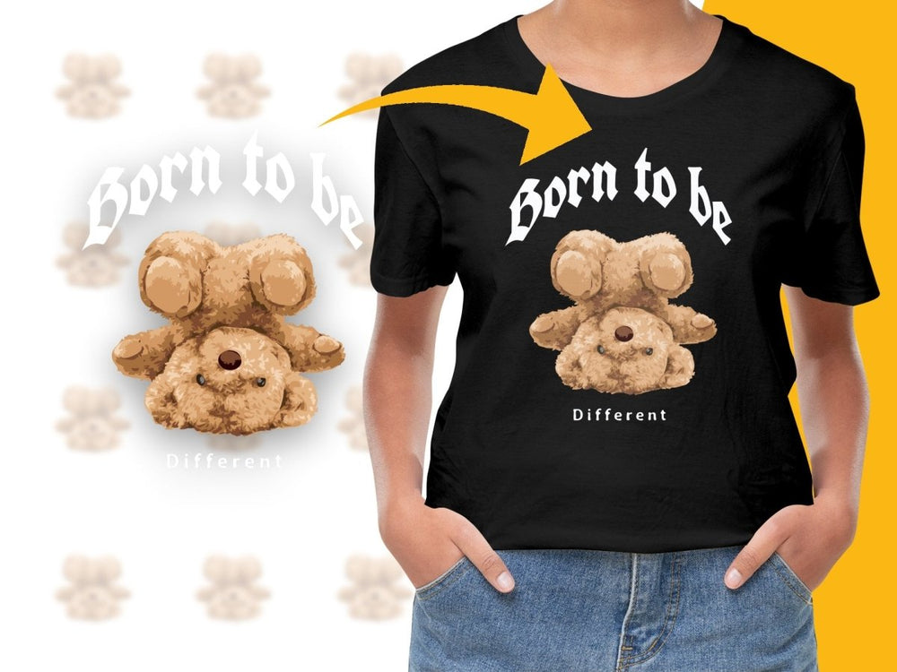 Adorable Fluffy Bear Upside Down Graphic PNG File - Teepew