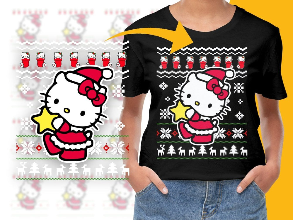 Adorable Hello Kitty Christmas Design PNG File - Teepew