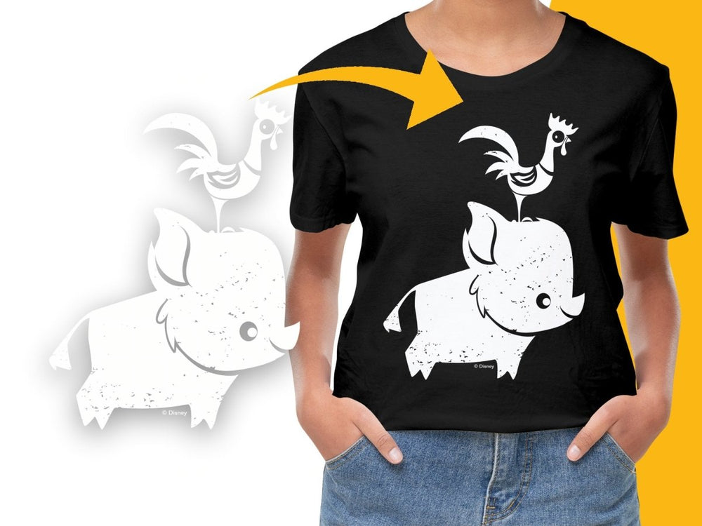 Adorable Pua and Hei Hei Disney Cartoon Graphic PNG File - Teepew