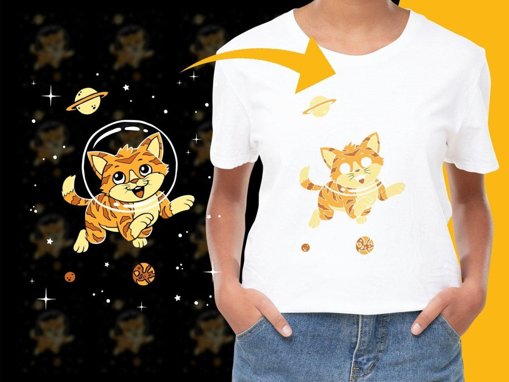 Adorable Space Cat Paws and Planets Unique PNG File - Teepew
