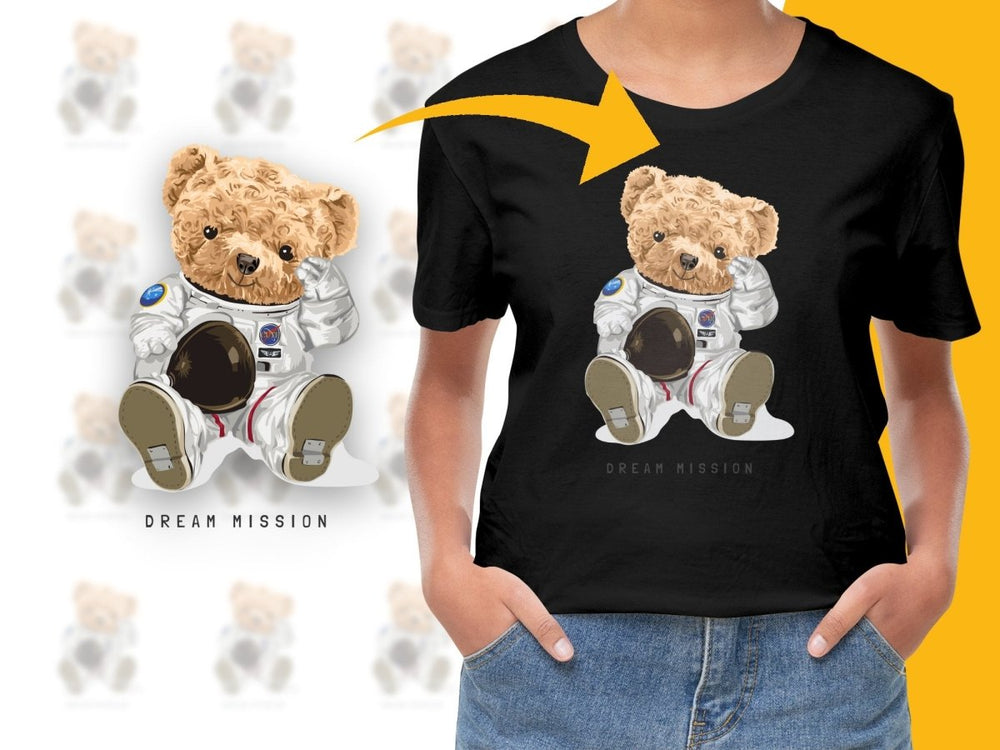 Adorable Teddy Bear in Space Suit Dream Mission PNG File - Teepew