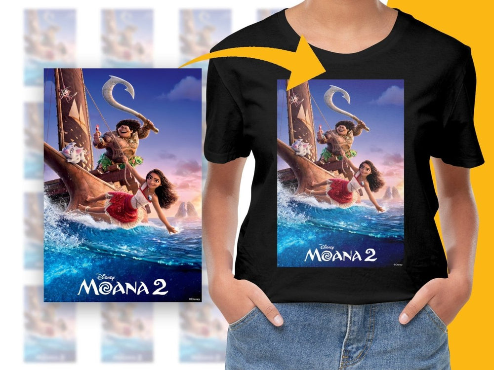 Adventure Awaits with Moana and Maui on Wave PNG File - Teepew