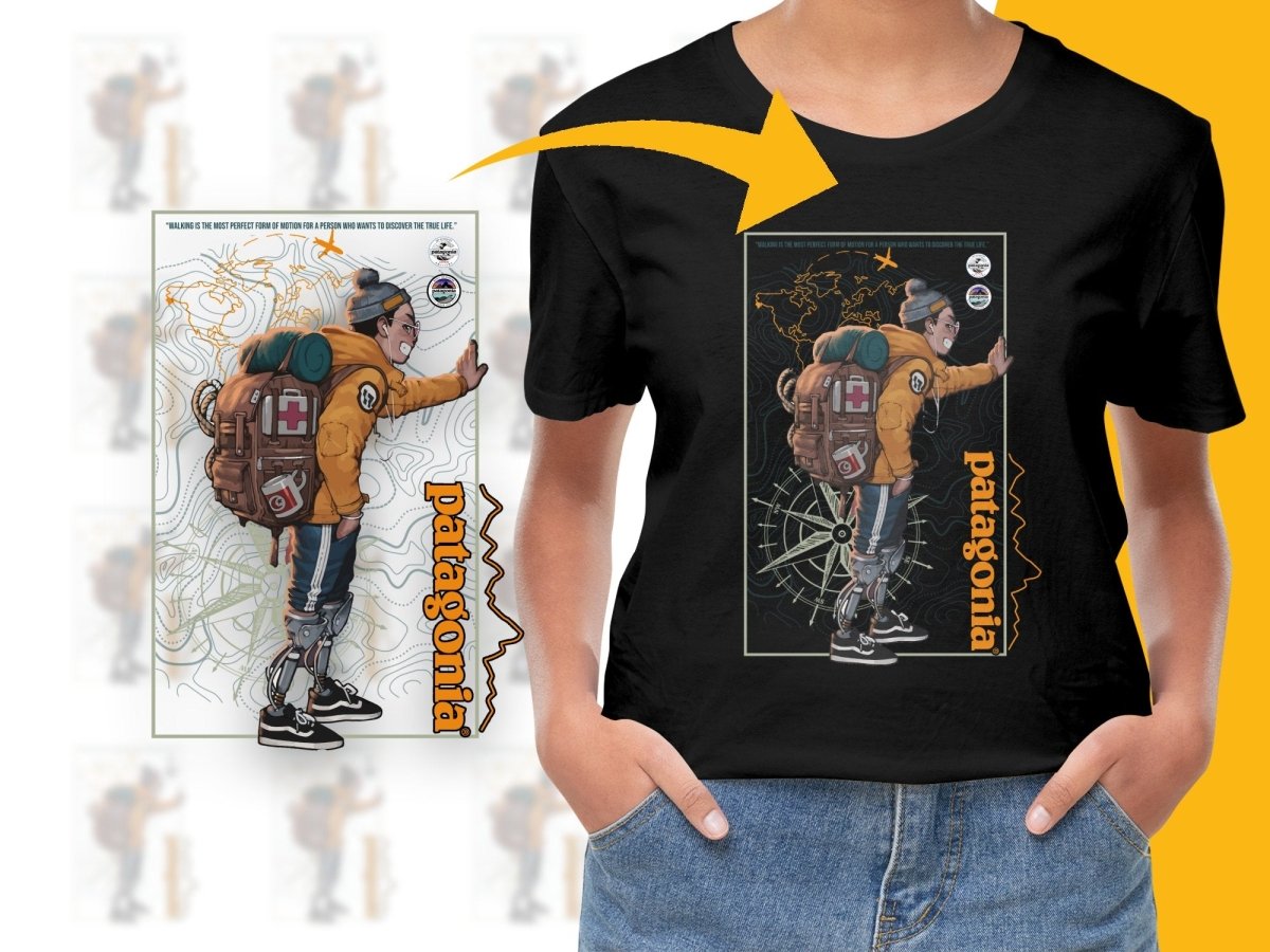 Adventure Brand Character Hiking Themed Graphic PNG File - Teepew