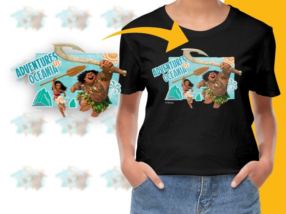 Adventures in Oceania with Moana and Maui PNG File - Teepew