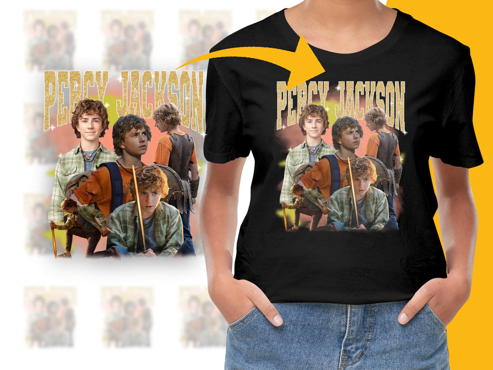 Percy Jackson Inspired Graphic T-Shirt, Mythology Fantasy Adventure Tee, Unisex Casual Shirt for Fans
