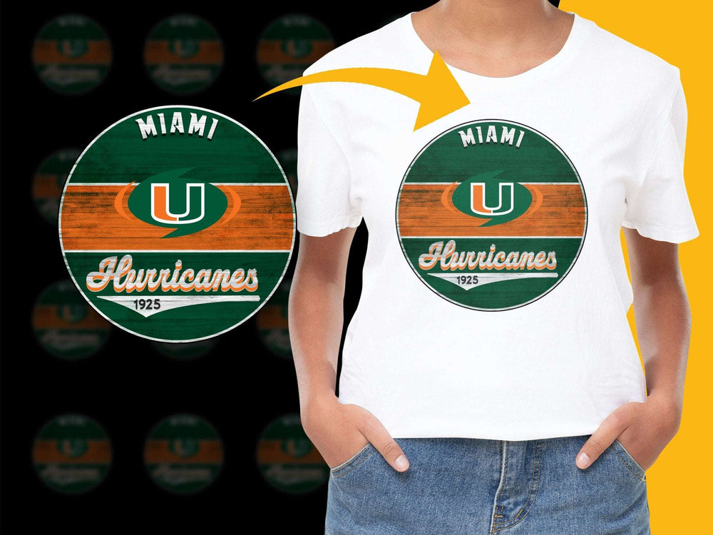 Miami Hurricanes T-Shirt, Vintage Sports Logo, College Team Tee, Retro Fan Gear, 1925 Graphic Design, Unisex Clothing