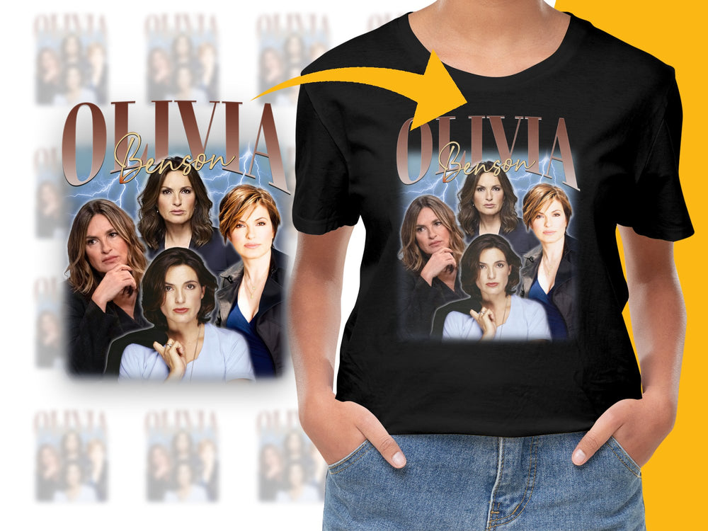 Olivia Benson Fan T-Shirt, TV Show Character Tribute, Graphic Tee, Women's Fashion Top, Casual Wear, Unique Gift Idea