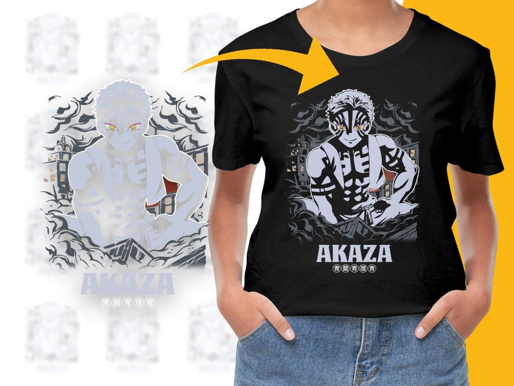 Akaza Anime Character Design Graphic PNG File - Teepew