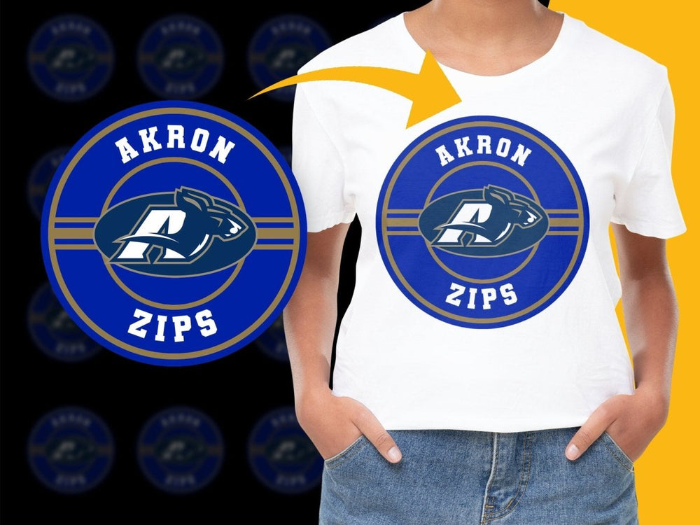 AKRON ZIPS NCAA College PNG File - Teepew