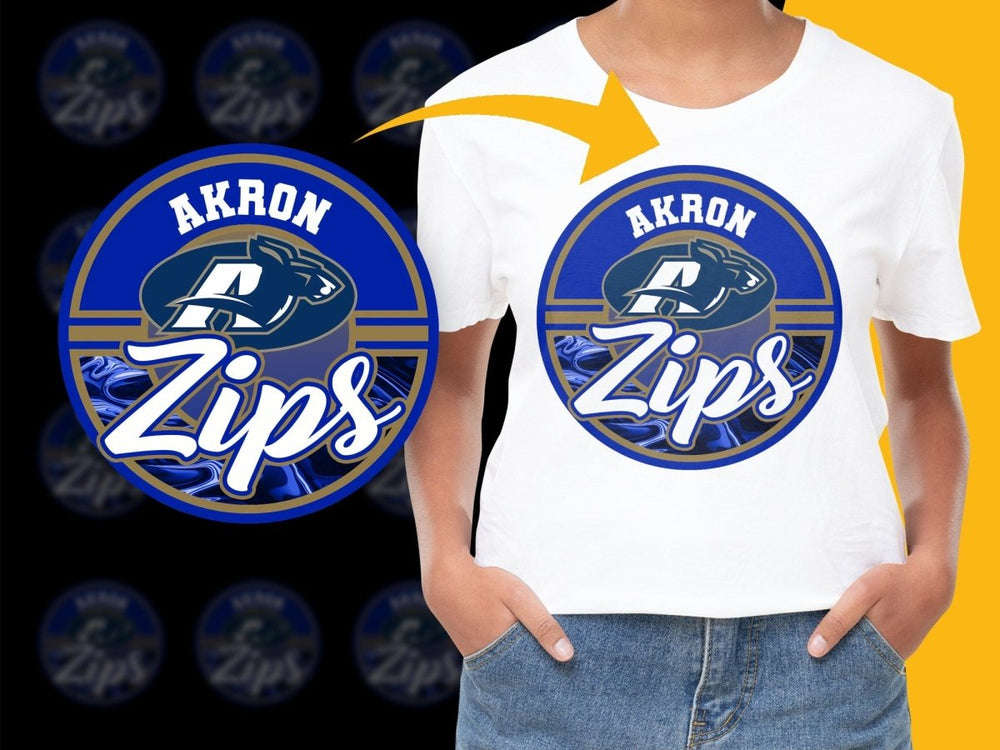AKRON ZIPS NCAA College PNG File - Teepew