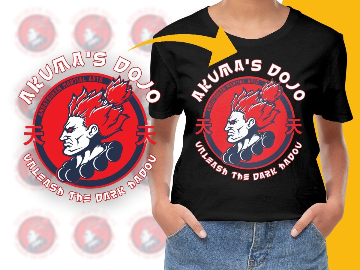 Akuma's Dojo Unleash The Dark Hadou PNG File - Teepew