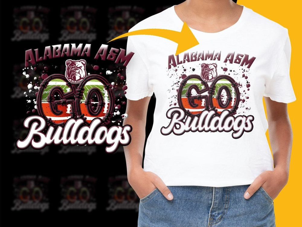 Alabama A&M University Bulldogs NCAA College PNG File - Teepew