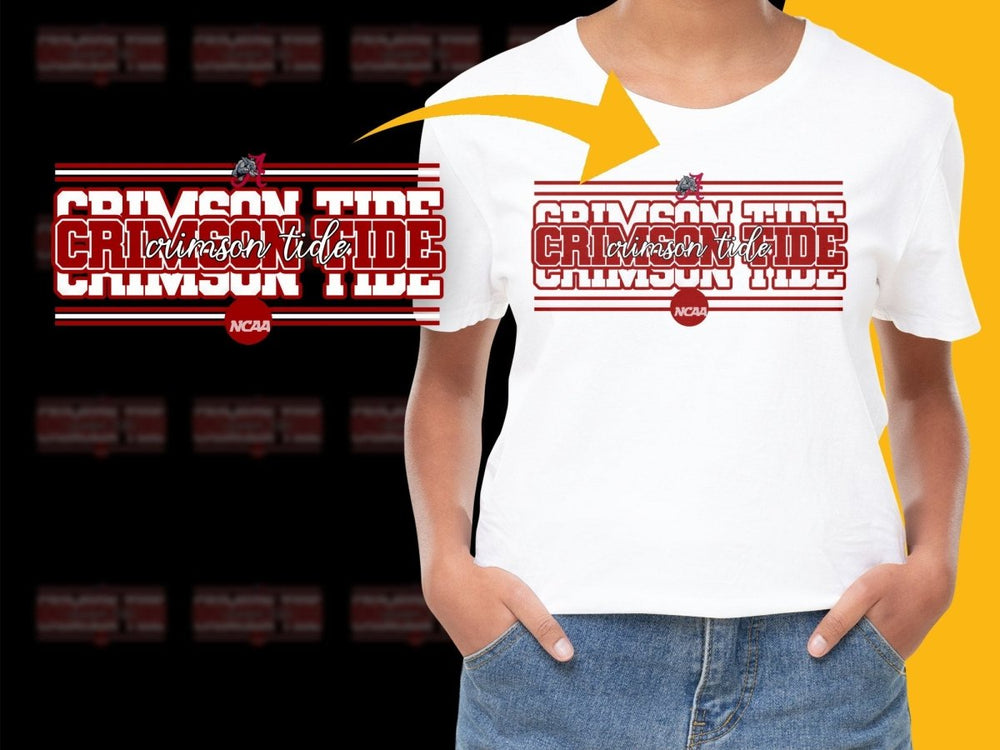Alabama Crimson Tide NCAA College PNG File - Teepew