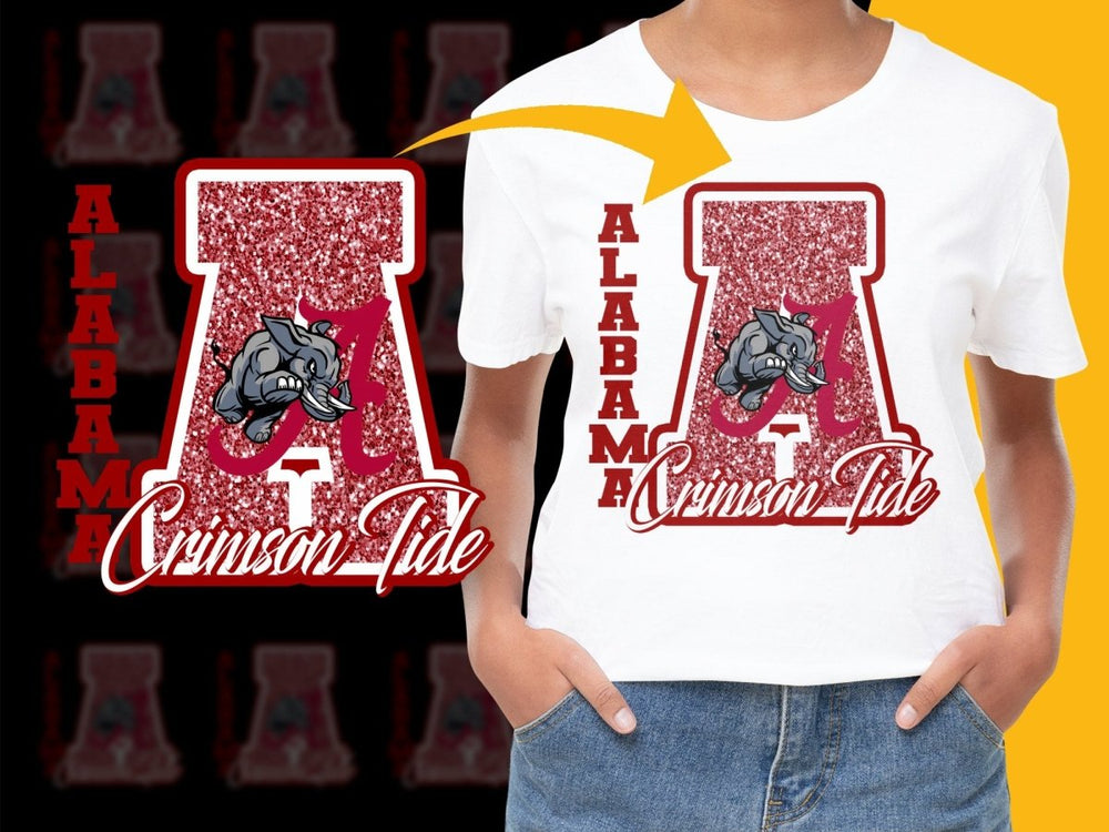 Alabama Crimson Tide NCAA College PNG File - Teepew