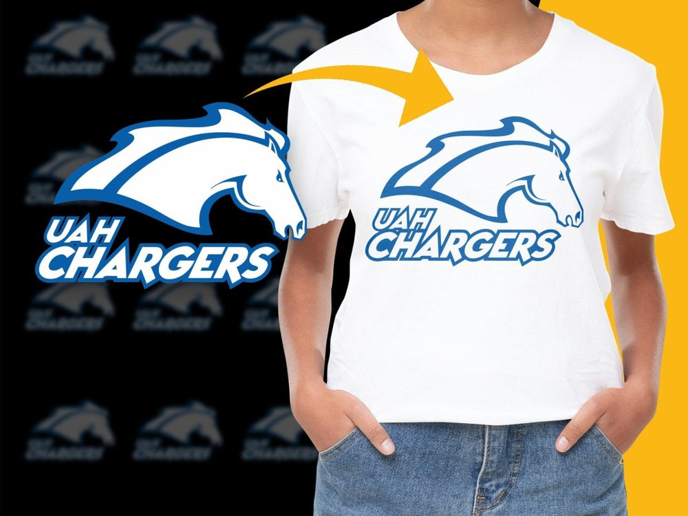 Alabama Huntsville Chargers College Football PNG File - Teepew