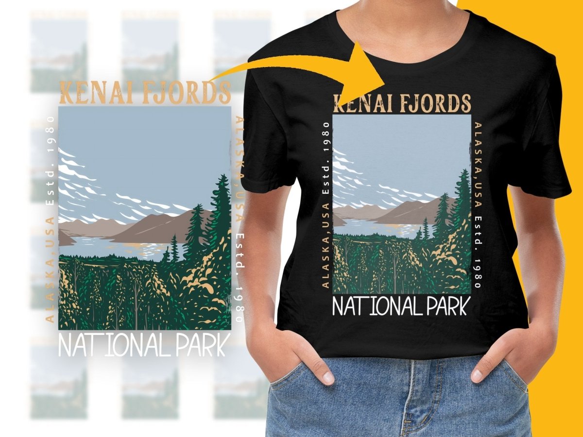 Alaska Kenai Fjords National Park Graphic PNG File - Teepew