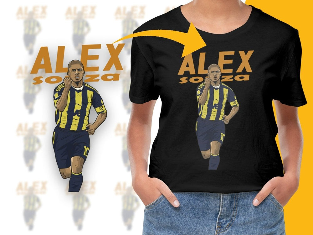 Alex Souza Team Yellow Blue Graphic PNG File - Teepew