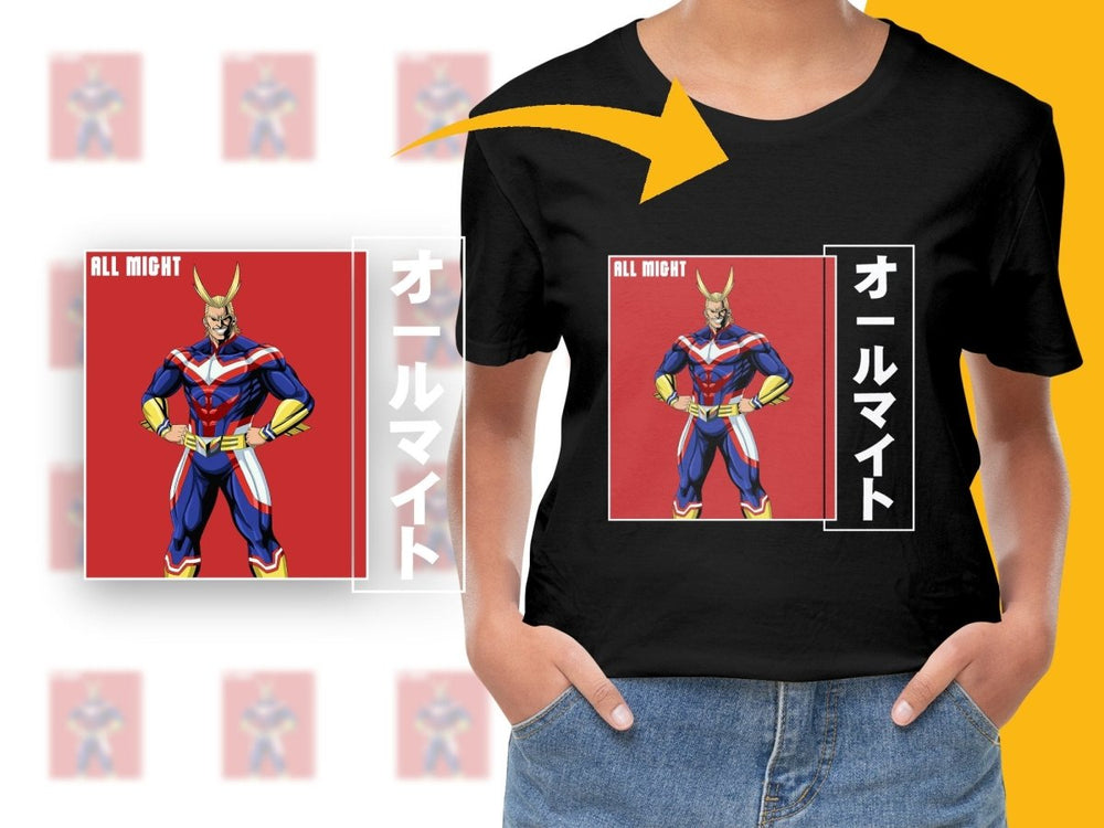 All Might Anime Character PNG File - Teepew