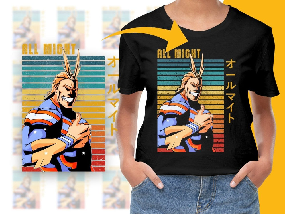 All Might Anime Character PNG File - Teepew