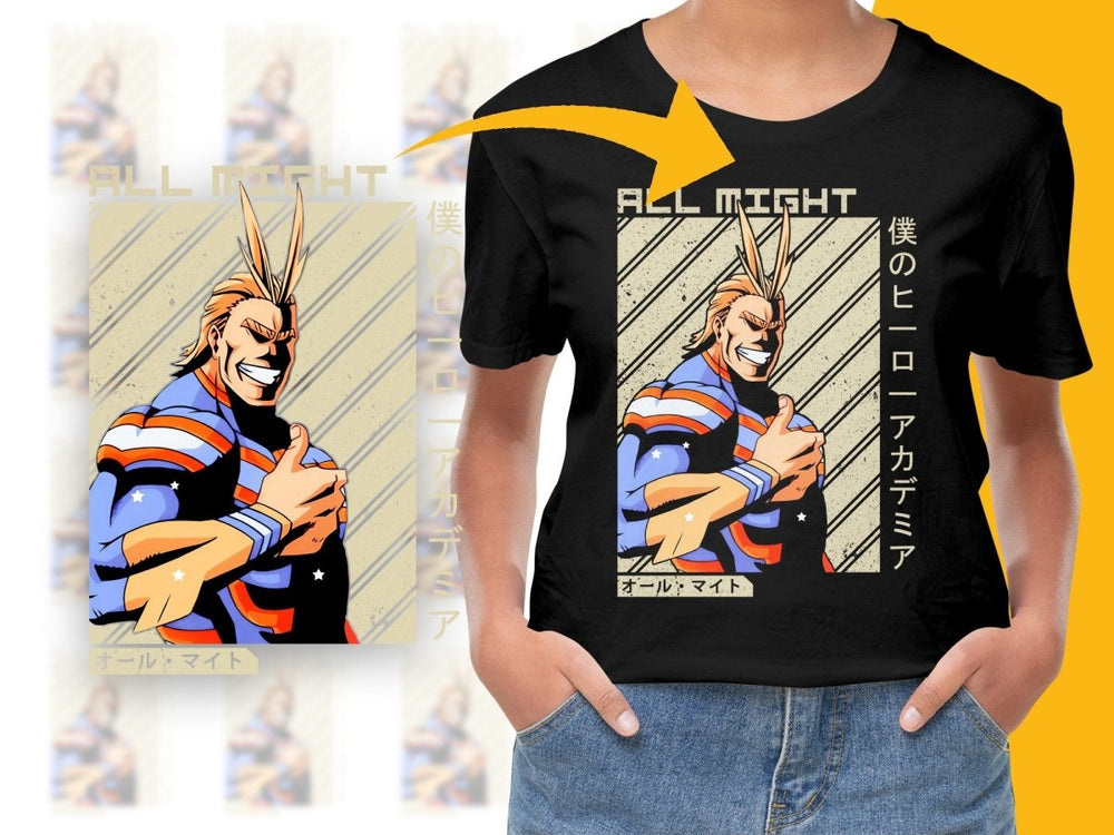 All Might Anime Character PNG File - Teepew