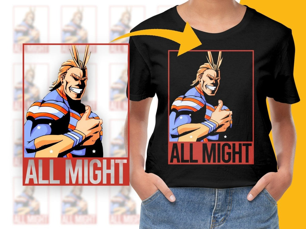 All Might Anime PNG File Digital - Teepew