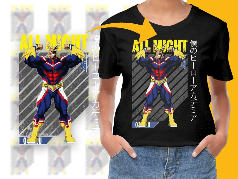 All Might Character PNG File Digital - Teepew