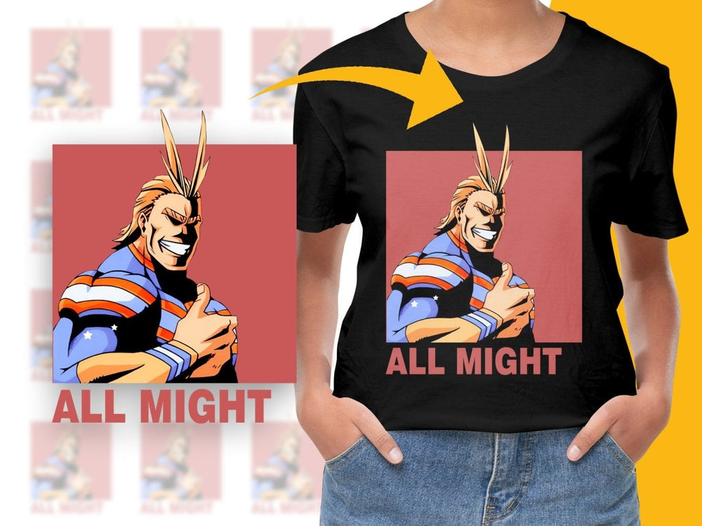 All Might PNG File Anime Character Digital - Teepew