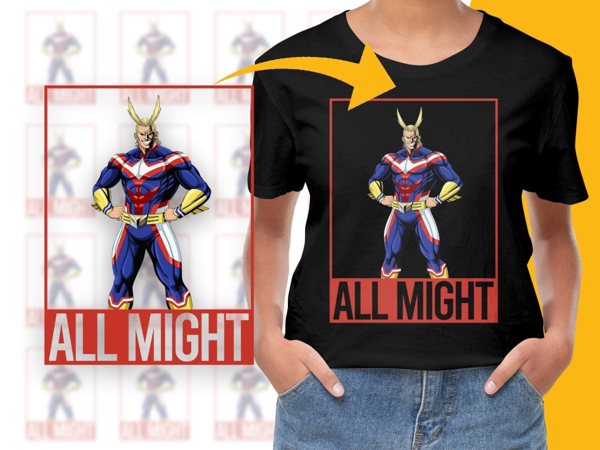 All Might Standing Pose PNG File Digital - Teepew