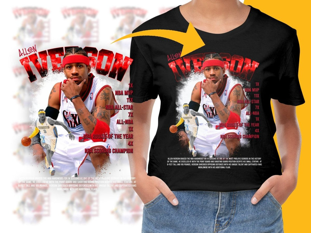 Allen Iverson NBA Highlights Bootleg PNG File - Teepew