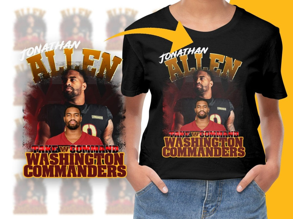 Allen Washington Commanders Take Command PNG File - Teepew