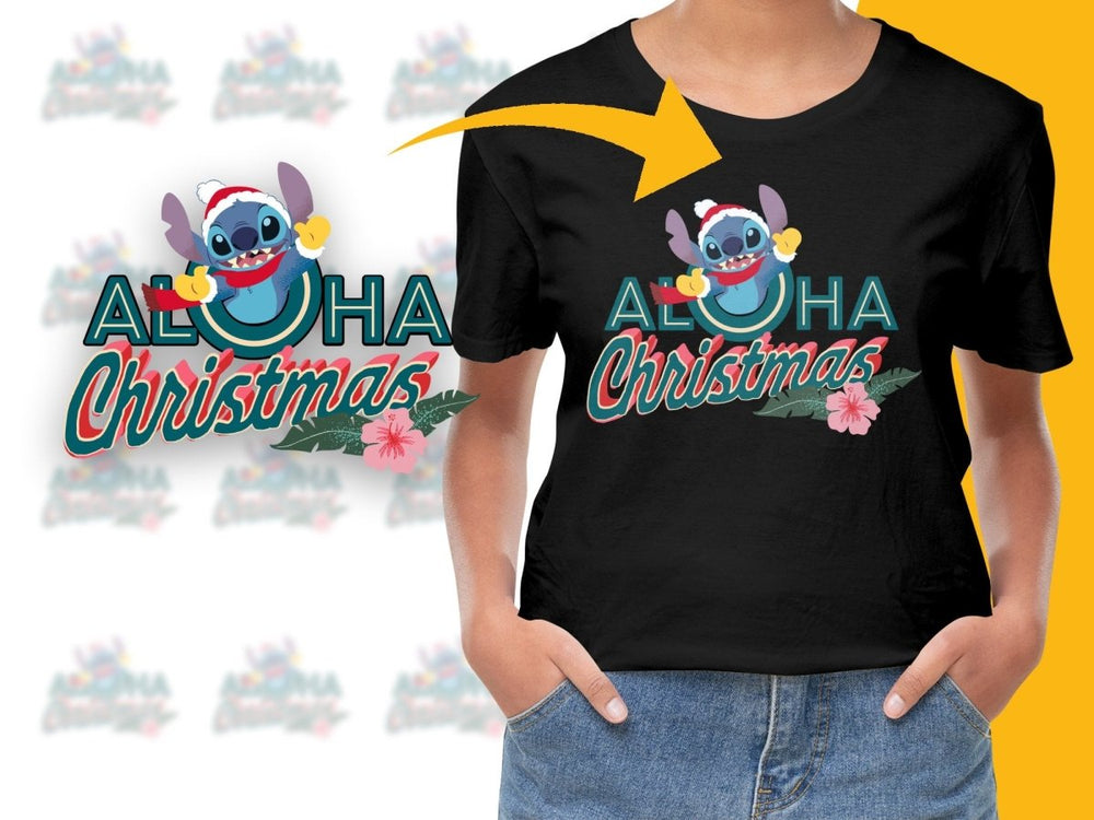 Aloha Christmas Stitch Character Festive Holiday PNG File - Teepew