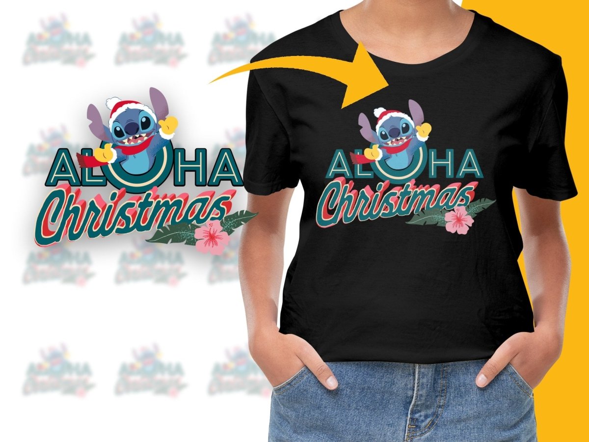 Aloha Christmas Stitch Character Festive Holiday PNG File - Teepew