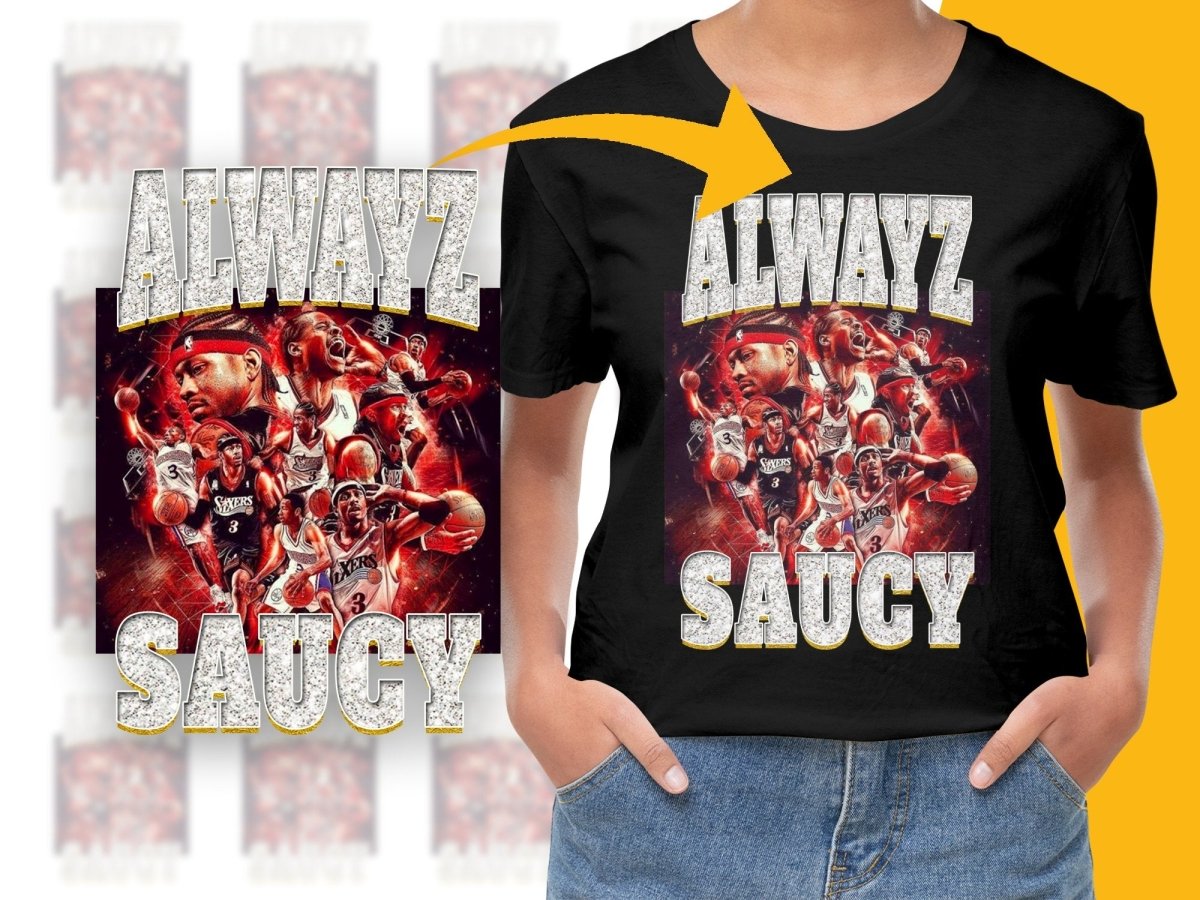 Alwayz Saucy Basketball Stars Graphic PNG File - Teepew