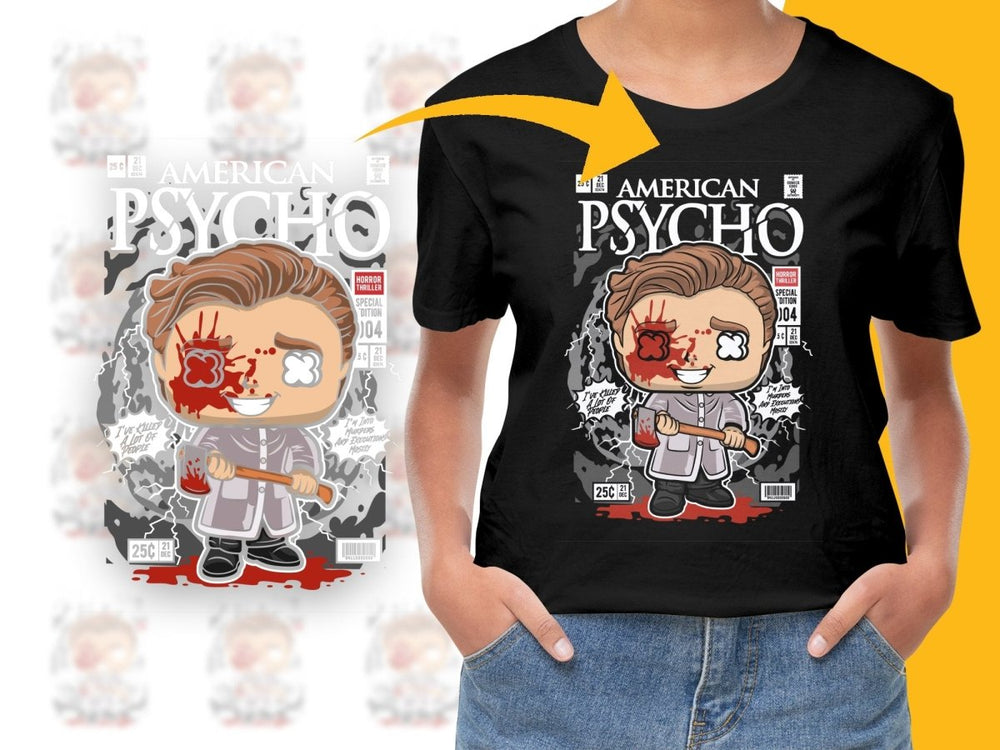 American Psycho Patrick Bateman Popculture PNG File - Teepew
