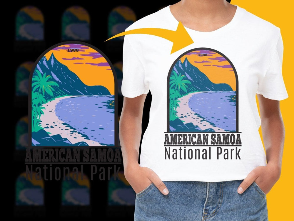American Samoa National Park 1988 Scenic Png Digital Download - Teepew