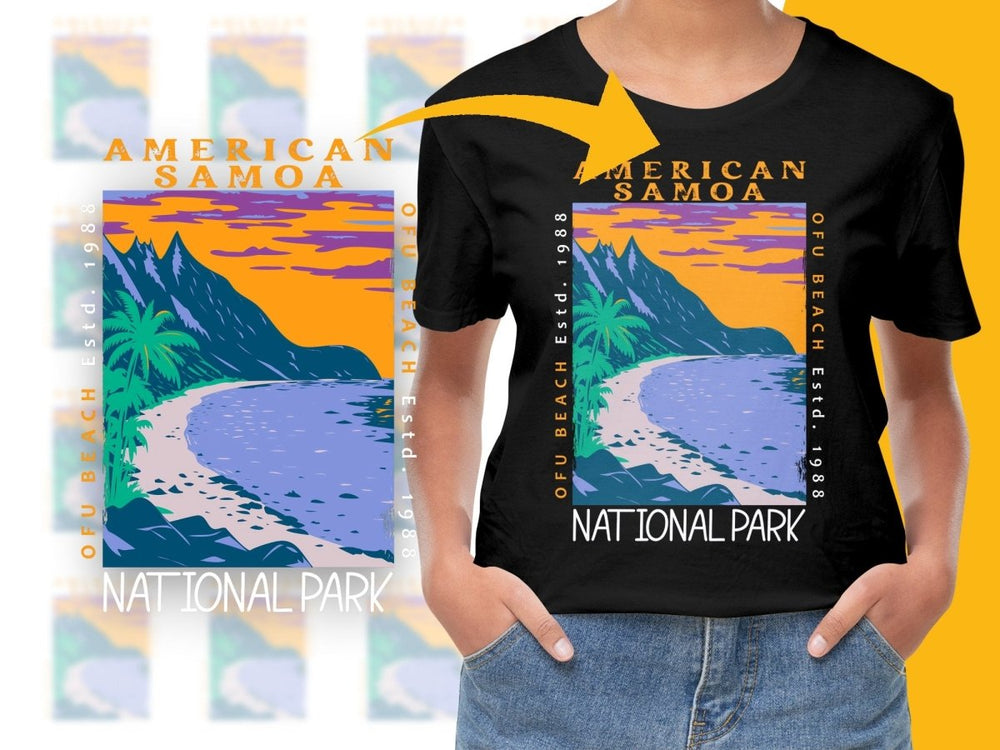 American Samoa Ofu Beach Estd 1988 National Park PNG File - Teepew