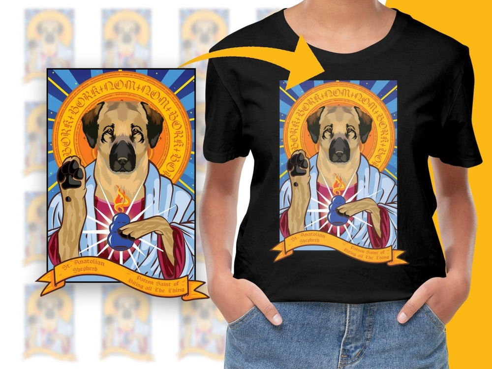 Anatolian Shepherd Inspired Patron Saint PNG File - Teepew