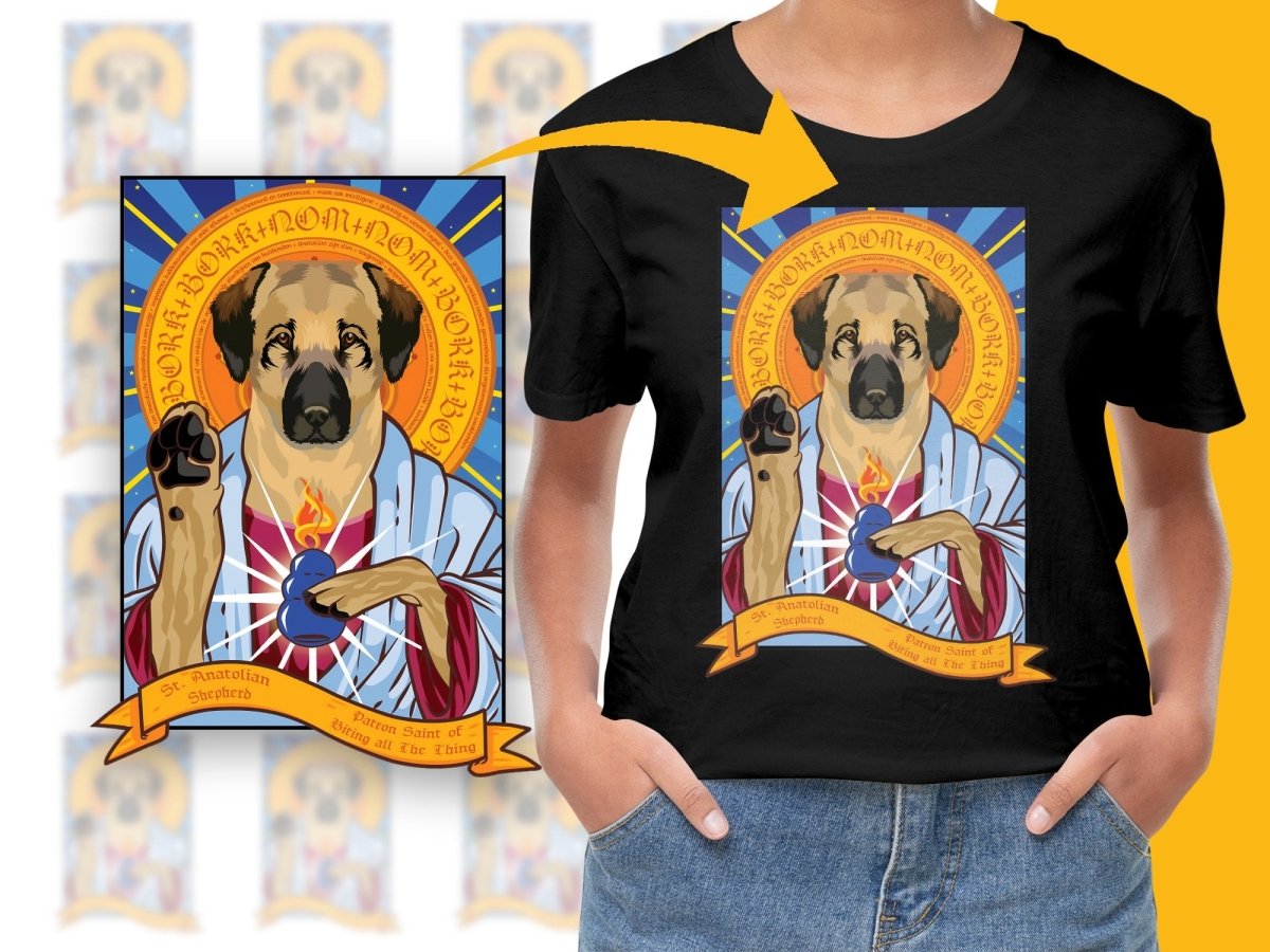 Anatolian Shepherd Inspired Patron Saint PNG File - Teepew