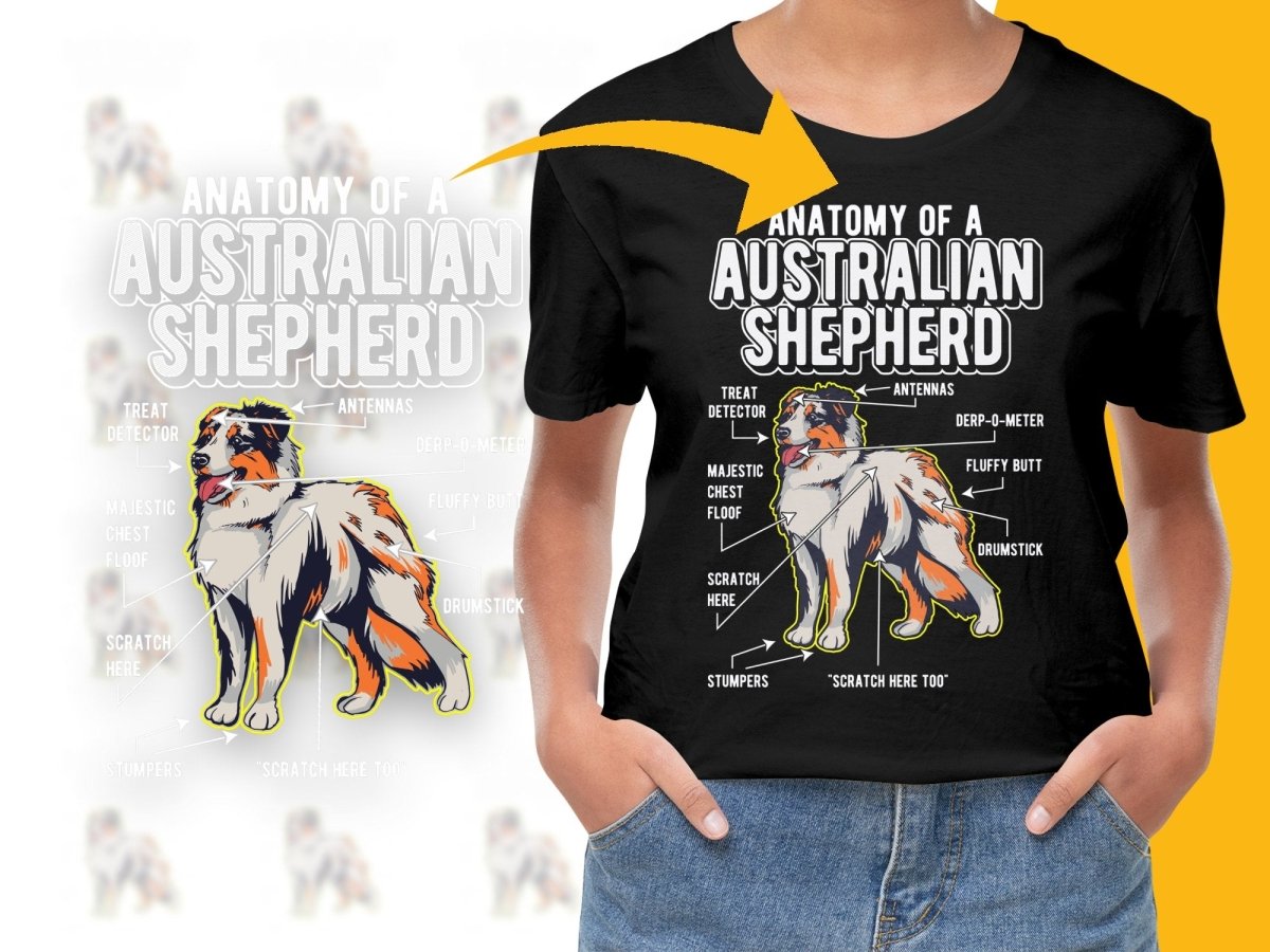 Anatomy Of A Australian Shepherd PNG File - Teepew