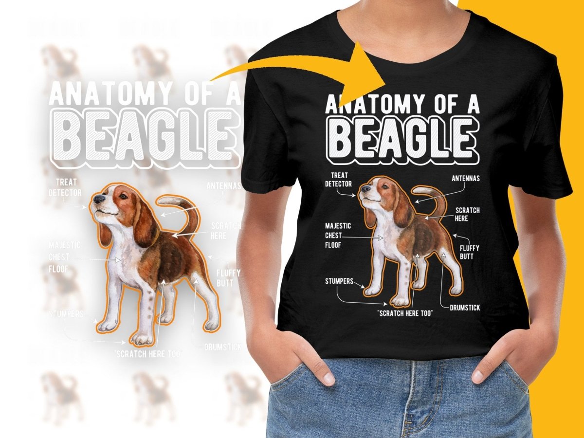 Anatomy of a Beagle Explained Funny Beagle PNG File - Teepew