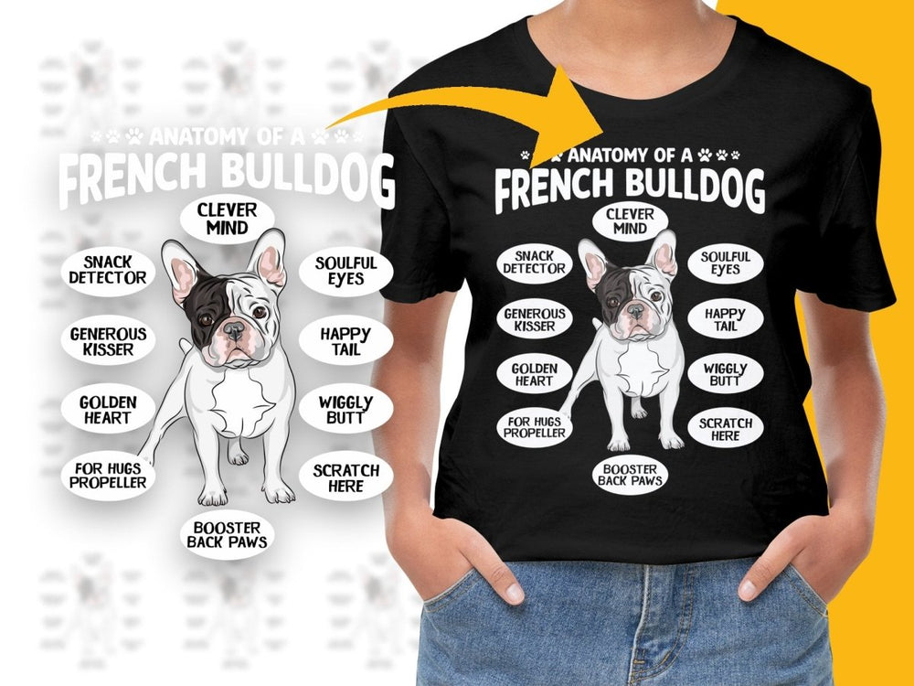 Anatomy of a French Bulldog Clever Mind PNG File - Teepew