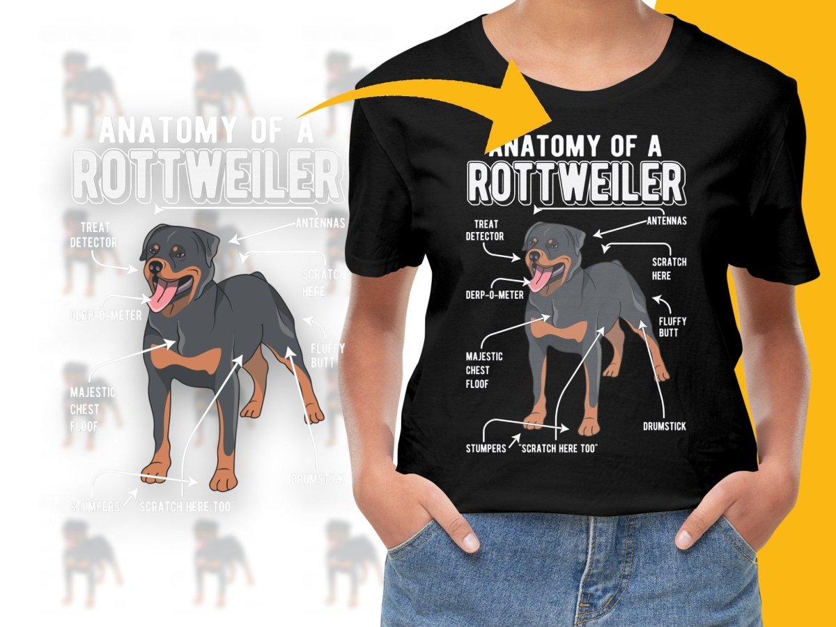 Anatomy of a Rottweiler Funny Dog Lover PNG File - Teepew