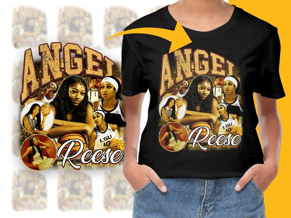 Angel Reese Basketball Player Bootleg PNG File - Teepew