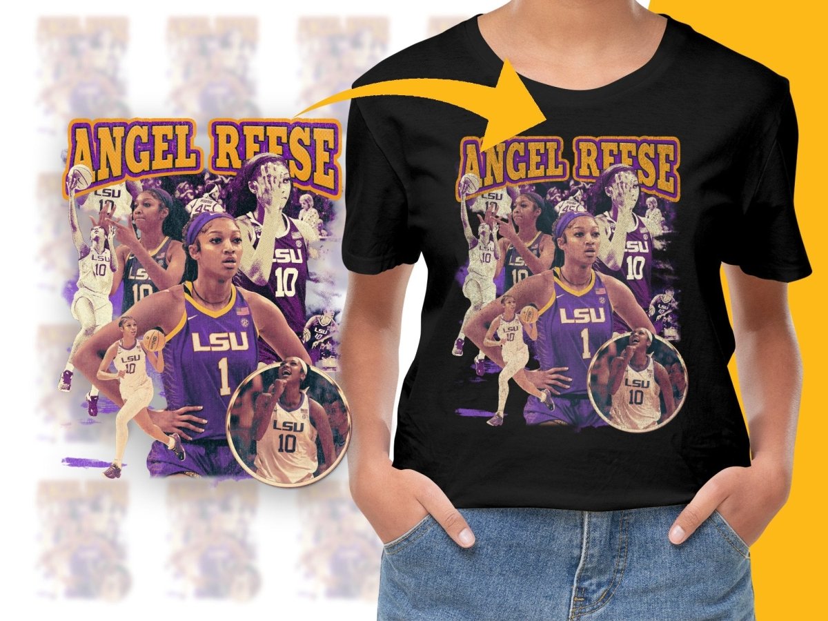 Angel Reese LSU Basketball Superstar WNBA Bootleg Graphic PNG File - Teepew