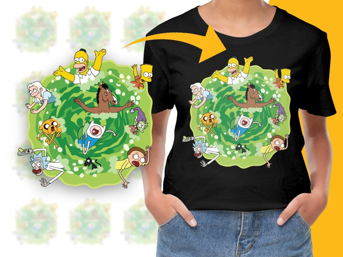 Animated Characters in a Vortex PNG File - Teepew