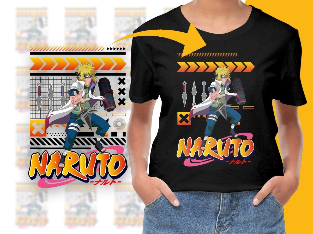 Anime Action Minato Naruto Graphic Design PNG File - Teepew