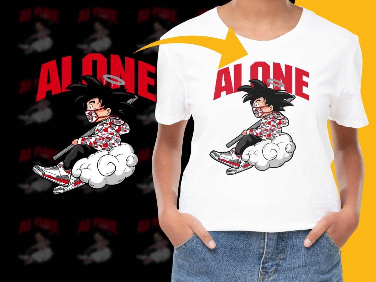 Anime Alone Halo Graphic Streetwear PNG File - Teepew