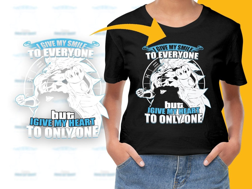 Anime Brawly Give My Heart To Only One PNG File - Teepew