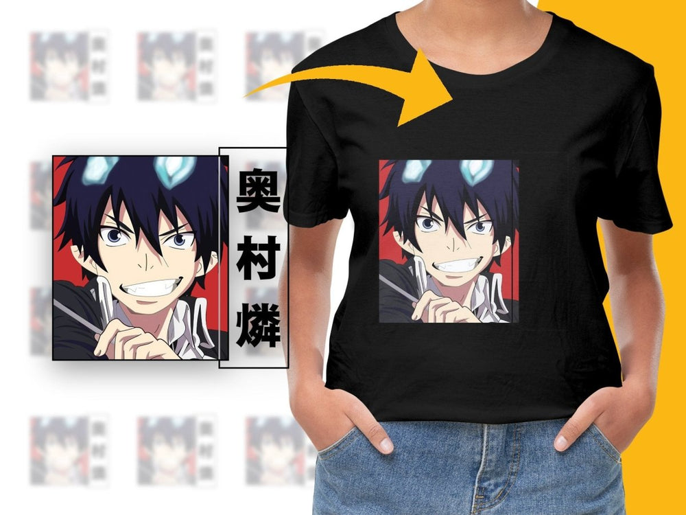 Anime Character Blue Exorcist Rin Okumura PNG Digital - Teepew