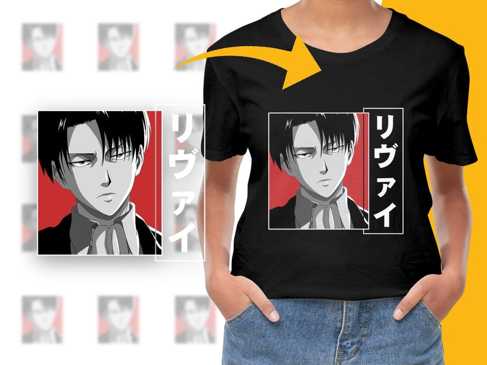 Anime Character Download Levi Ackerman PNG Digital - Teepew